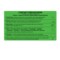 Nevs Precaution Labels - Contact Precaution 4-1/2" x 8" Flr Green w/Black N-0820 - alternate 1